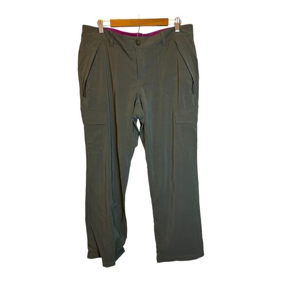 Eddie Bauer Pants Women's Size 14 Fleece Lined‎ Outdoor Cargo Gray - Picture 1 of 4
